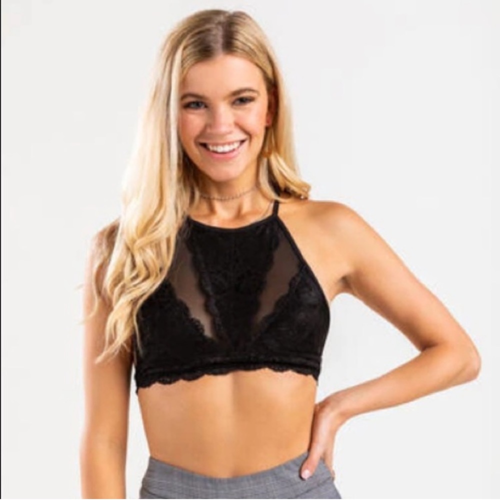 Women’s Francesca’s Lace Halter Bra Top